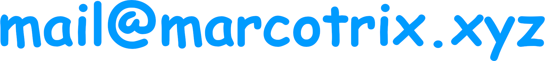 mail at marcotrix dot xyz